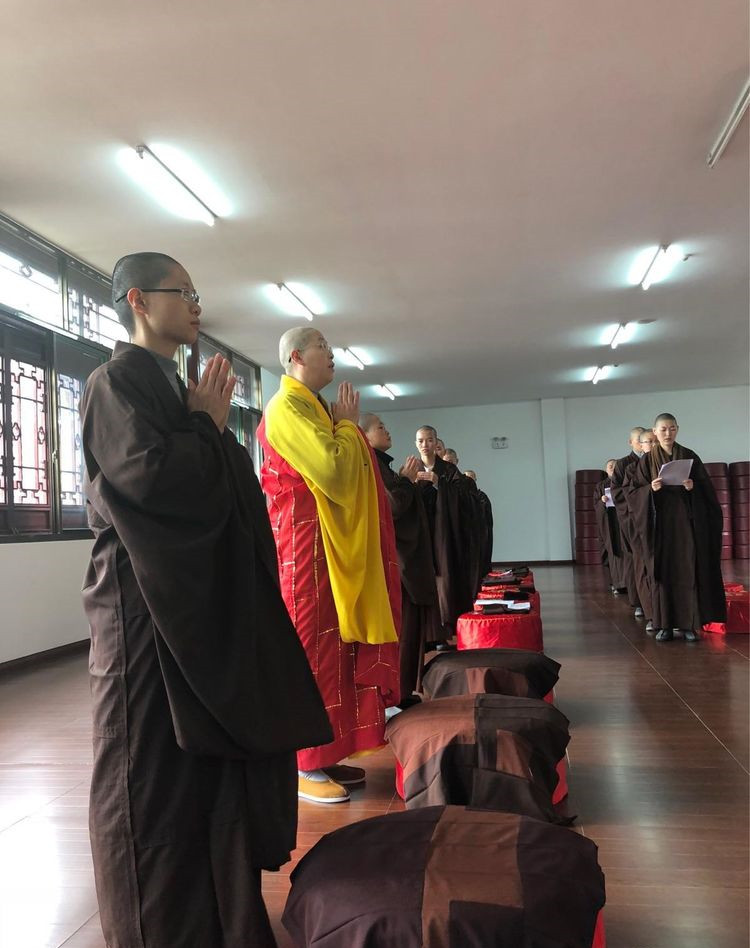 江苏佛学院慈恩学院(筹)女众部授式叉尼 沙弥尼戒圆满