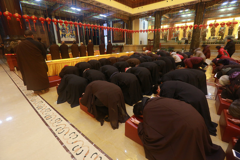 恭逢帝释天尊圣诞无锡市祥符禅寺隆重举行供佛斋天消灾祈福法会