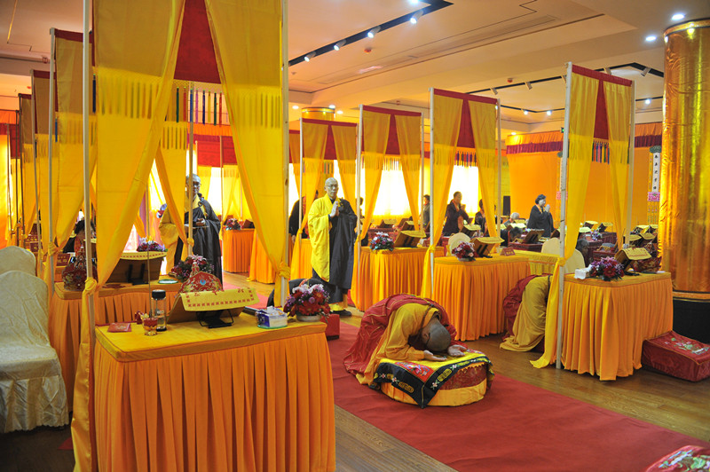 无锡灵山祥符禅寺水陆法会动态第六天礼拜大忏悔文五大士焰口