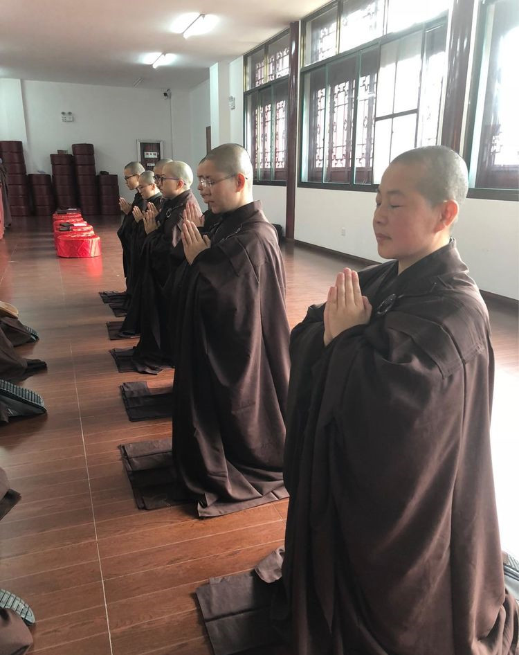 江苏佛学院慈恩学院(筹)女众部授式叉尼 沙弥尼戒圆满