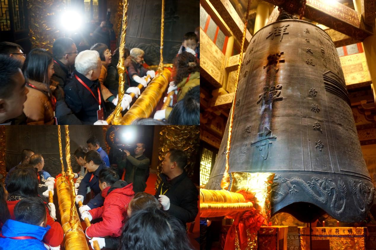 无锡灵山祥符禅寺-寺院新闻-祥符钟声传大千 人头济济听梵音——2018迎新春撞钟祈福法会祥和平安